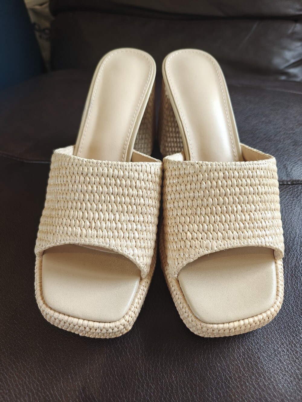 BNWOT Summer Woven Heel Cottage Core - Picture 2 of 7